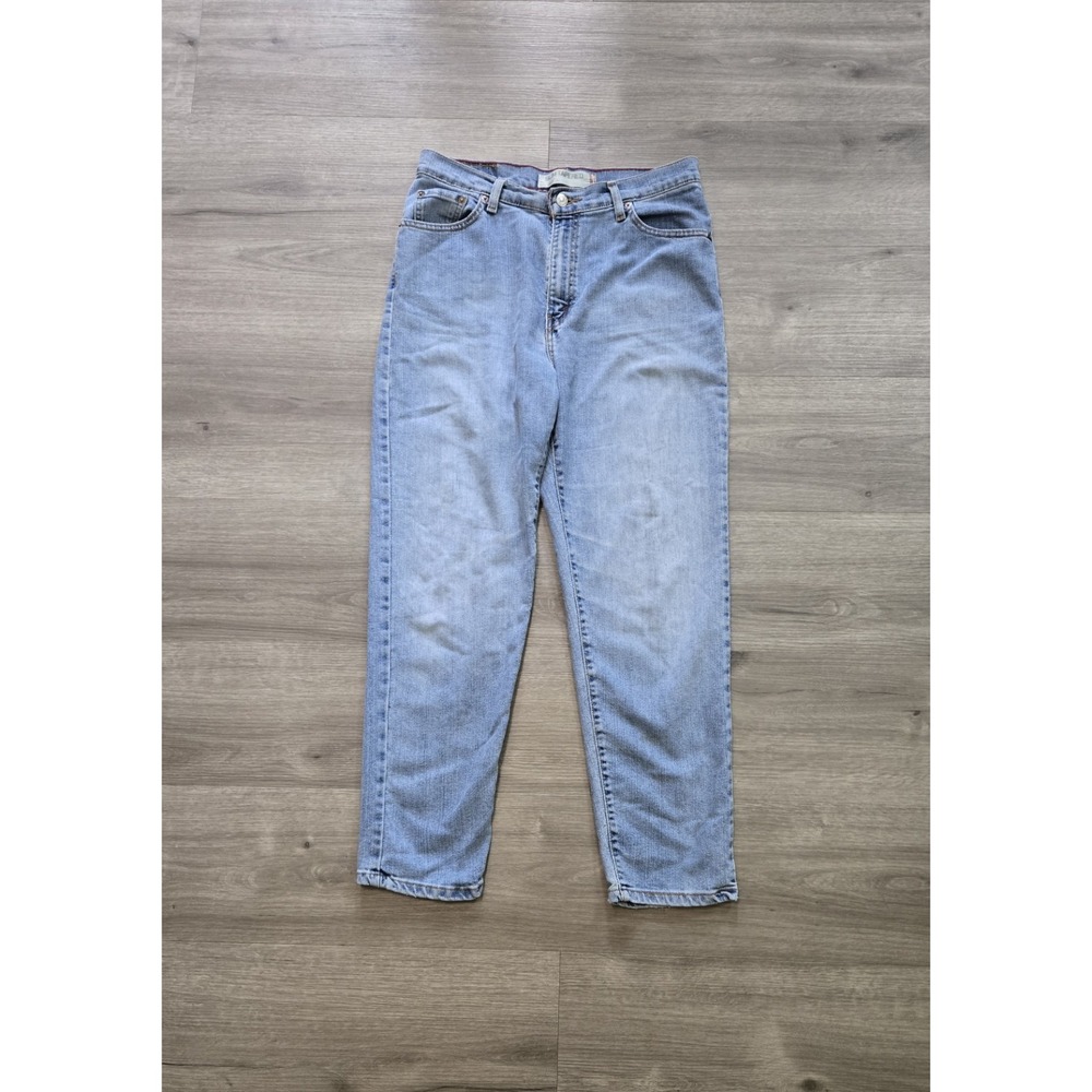 VTG Levi's 512 Jeans Womens 12 S Blue Y2K Slim Tapered Denim Light Wash